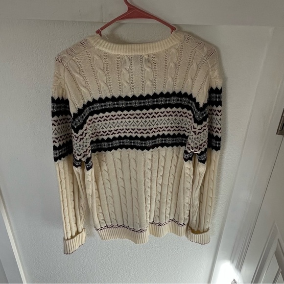 Vintage High Sierra Men's Large Crewneck Cableknit Sweater. - Picture 6 of 8